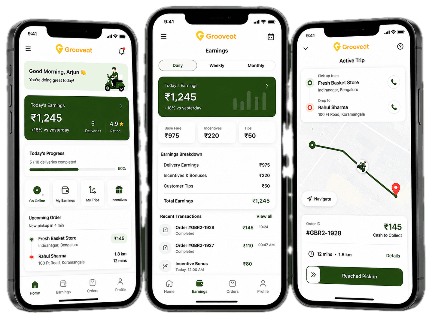 delivery App Mockup